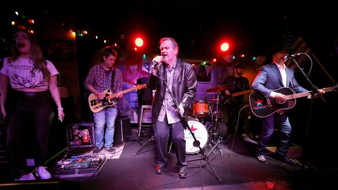 Meat Loaf a country spevák John Rich na Redneck Riviera Nashville 27. marca 2021 v Nashville, Tennessee