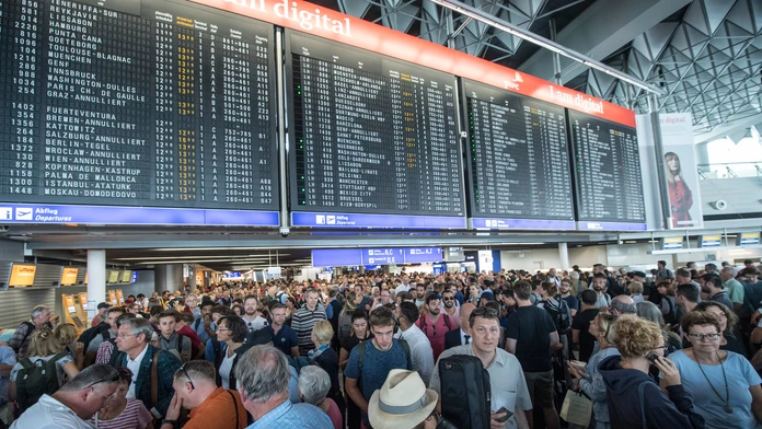 Evakuácia letiska vo Frankfurte