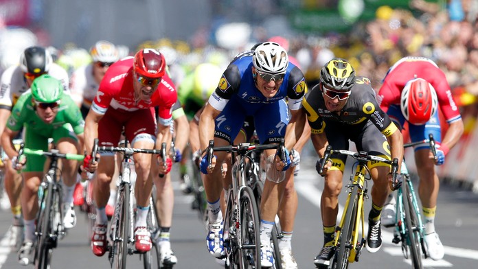 Marcel Kittel a Bryan Coquard v najtesnejšom súboji o víťazstvo v etape na tohtoročnej Tour de France