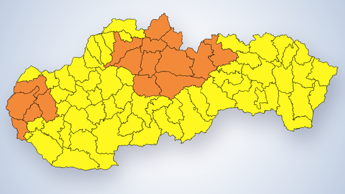 Výstrahy pred dažďom a vetrom 