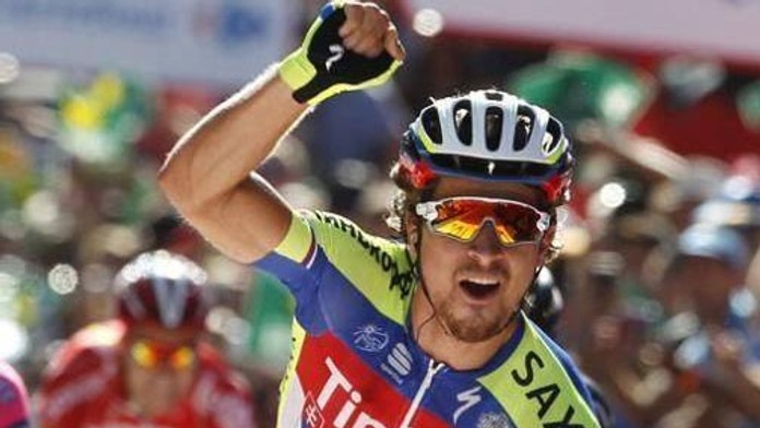 Peter Sagan na Vuelte.