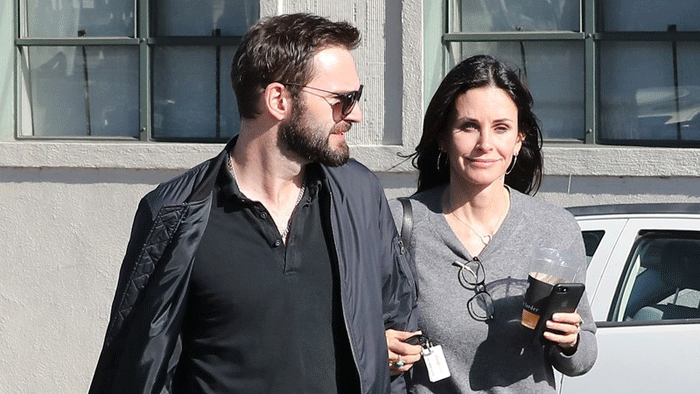 Courteney Cox so snúbencom Johnnym McDaidom