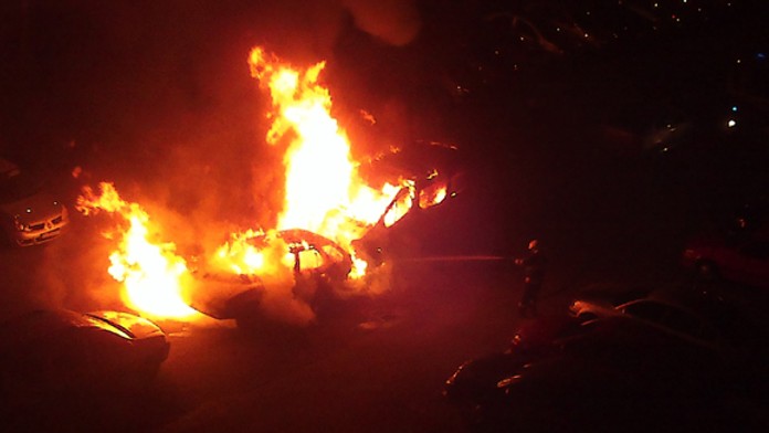 Horiace autá v Košiciach