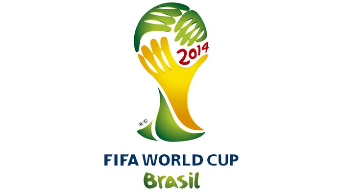 Logo futbalových majstrovstiev sveta 2014 v Brazílii.