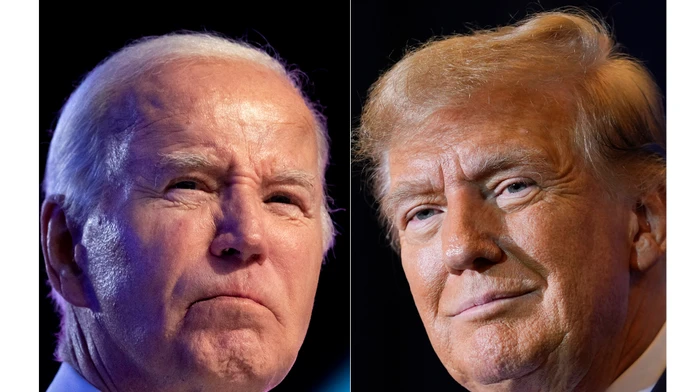 Joe Biden a Donald Trump.