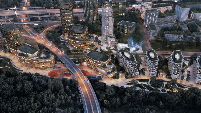 GALÉRIA: Na petržalskom brehu Dunaja pri Moste Apollo vyrastie nová štvrť. Tu sú prvé vizualizácie