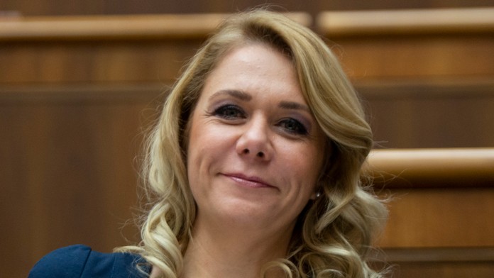 Alpská lyžiarka Sofia Goggiová v super-G na MS v Are.