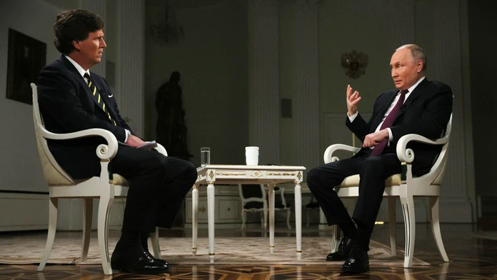 Rozhovor Tuckera Carlsona s Vladimirom Putinom