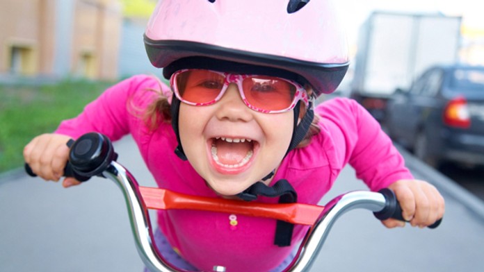 Dievčatko na bicykly