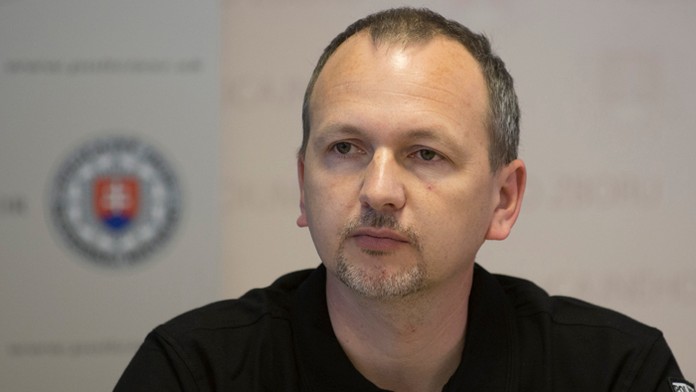 Riaditeľ KR PZ Trnava Štefan Čechovič na archívnej snímke.