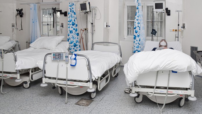 Covidové oddelenie v Rimavskej Sobote.