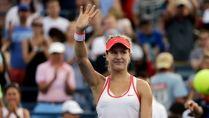 Spokojná Eugenie Bouchardová po víťazstve nad Dominikou Cibulkovou v treťom kole US Open.