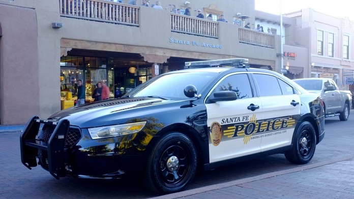 Mexické policajné auto.