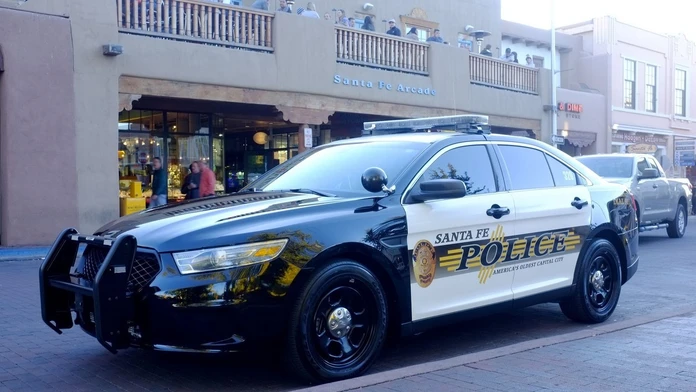 Mexické policajné auto.