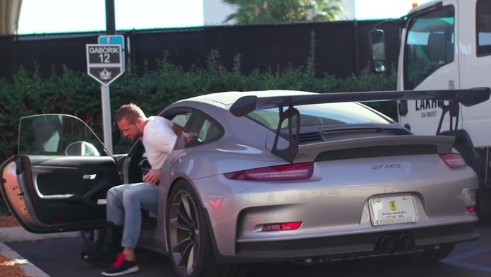 Marián Gáborík a jeho špeciálne parkovacie miesto.