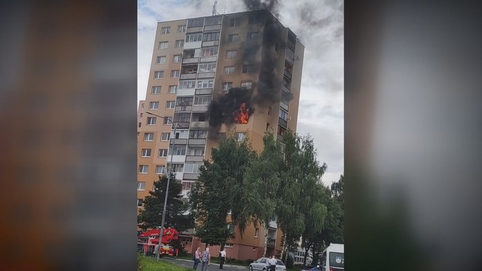 Požiar v popradskom byte.