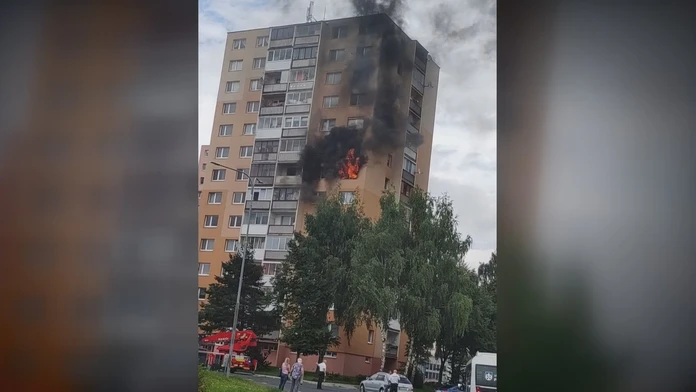 Požiar v popradskom byte.