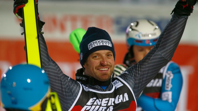 Víťaz slalomu SP v Záhrebe Manfred Mölgg.