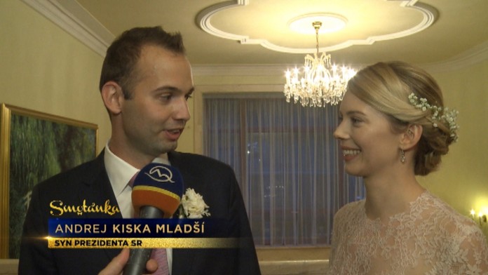 Mladomanželia Kiskovci.