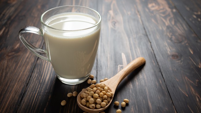 Sójové mlieko. Ilustračná snímka. 