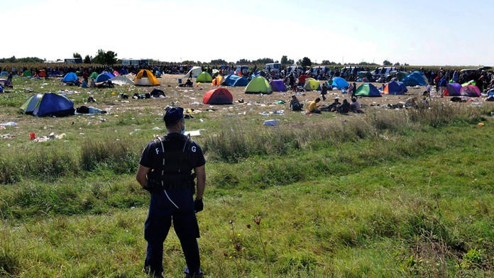 Migranti v Maďarsku.