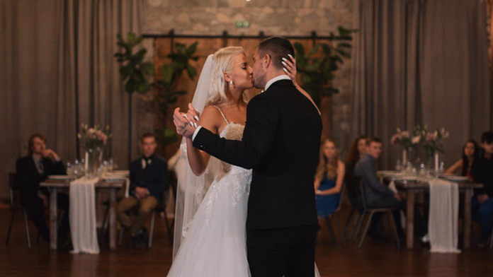 Laura a Martin v svadobnom 