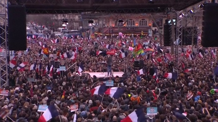 Míting počas kampane