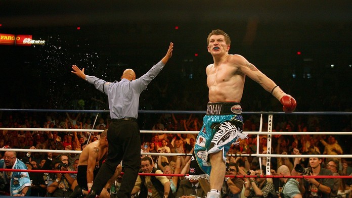 Ricky Hatton počas zápasu v roku 2007 