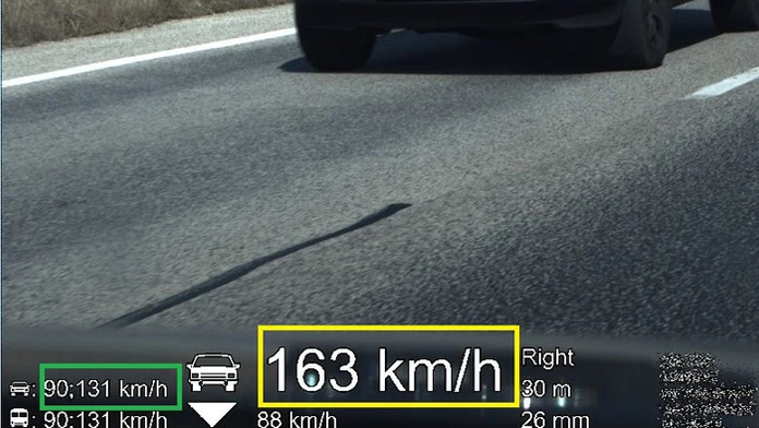 Nameraná vysoká rýchlosť.