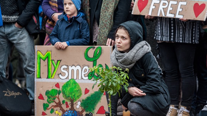 V Banskej Bystrici protestovali stovky ľudí.