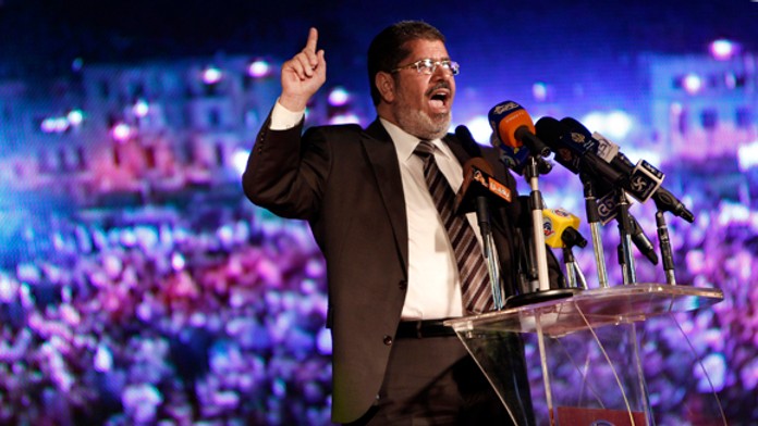 Nový egyptský prezident Muhammad Mursí