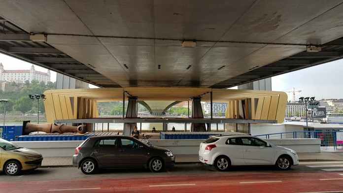 Takto vyzerá stavba pod bratislavským Mostom SNP. 