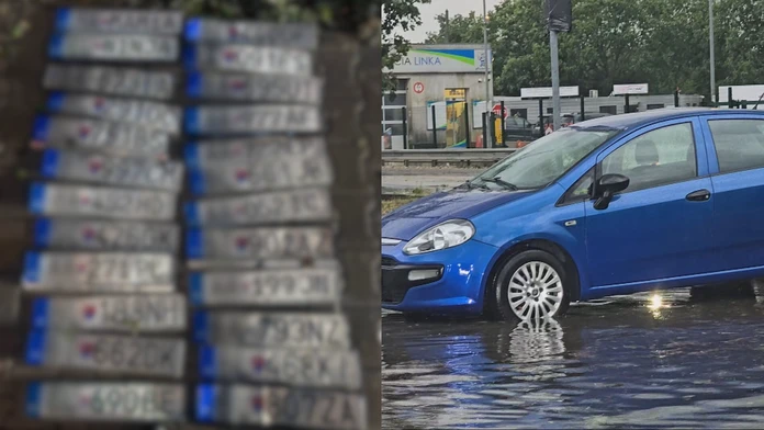 Skontrolujte si auto. Voda v Bratislave strhávala evidenčné značky, polícia hľadá ich majiteľov