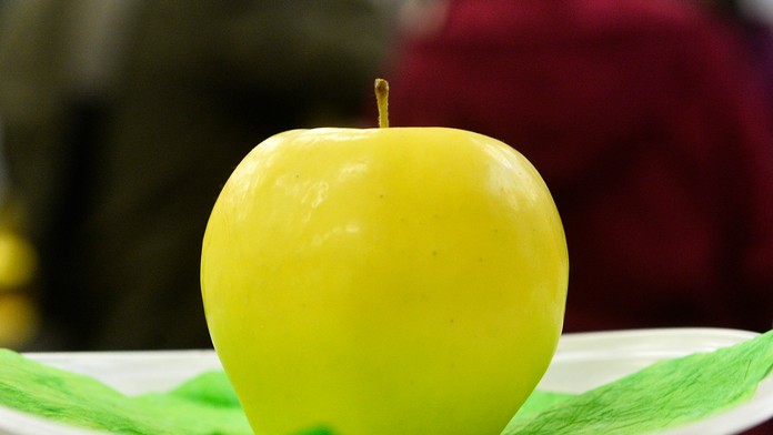 Víťazné jablko v súťaži Jablko roka 2016 od pestovateľa Ivana Hlavatého zo Šurian