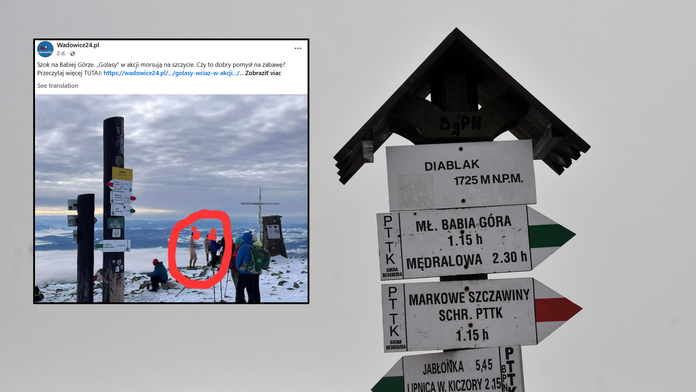 Dvaja nahí muži terorizovali turistov na obľúbenom vrchole Oravských Beskýd. Záchranári len krútia hlavou a varujú