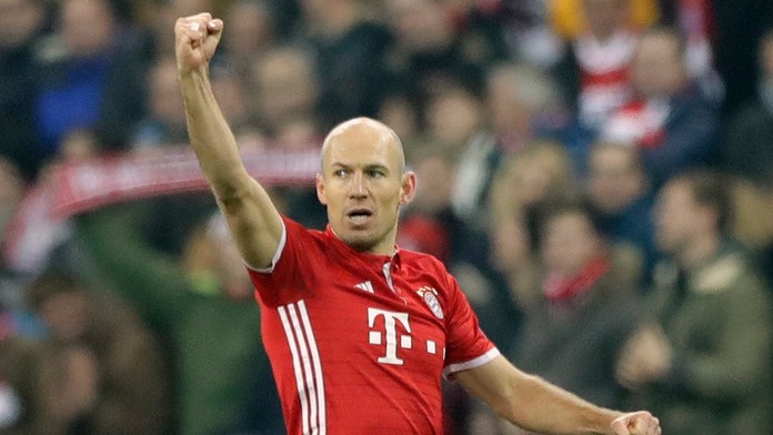 Na snímke  holandský stredopoliar Bayernu Arjen Robben