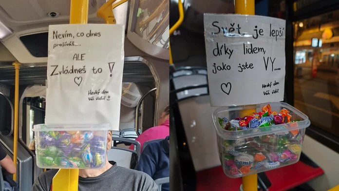 Vodič autobusu necháva cestujúcim odkazy. Jednoduchým gestom im dokáže zlepšiť deň