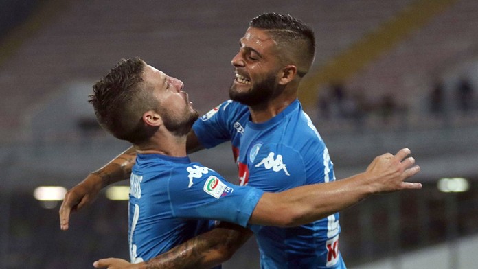 Dries Mertens a Lorenzo Insigne.