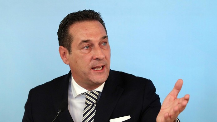 Predseda Slobodnej strany Rakúska (FPÖ) Heinz-Christian Strache.