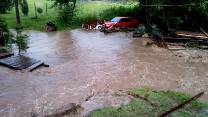 Povodeň v Klokočove.