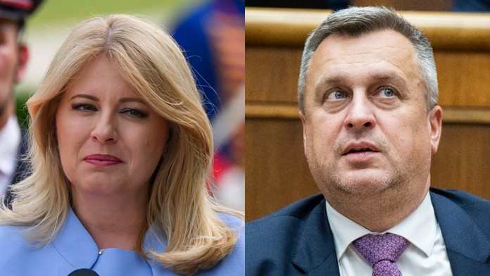 Zuzana Čaputová a Andrej Danko