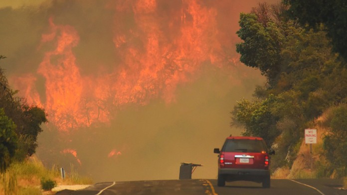 Požiar v Kalifornii.
