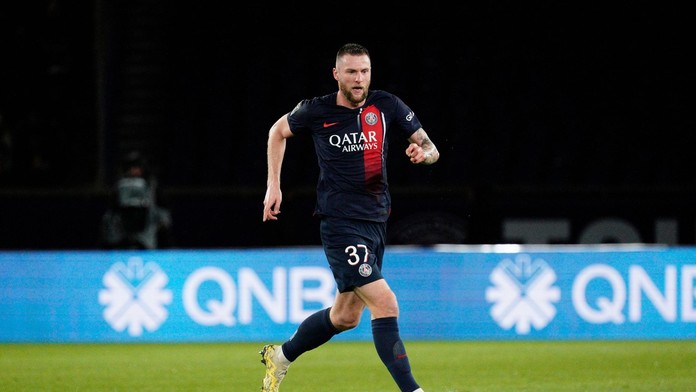 Milan Škriniar zápase o francúzsky Superpohár proti FC Toulouse