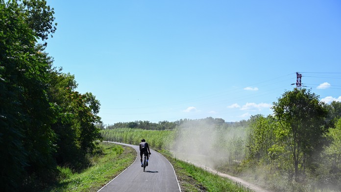 Tri kilometre novej cyklotrasy. Pri Martine finišujú rozprávkovú cestu ponad Váh