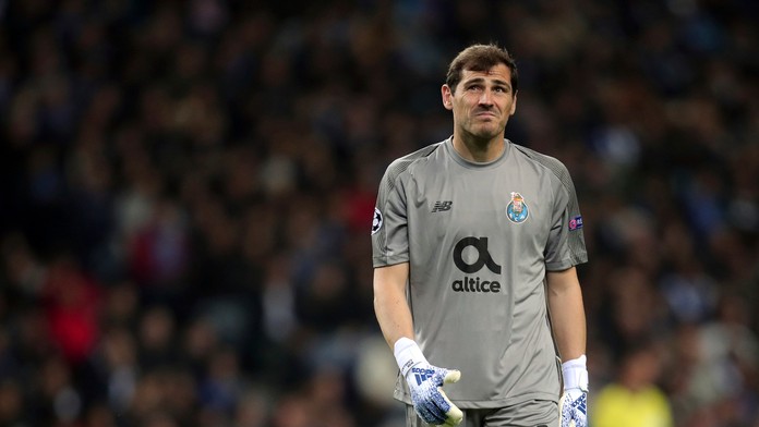 Iker Casillas z Porta v odvete štvrťfinále LM proti Liverpoolu.