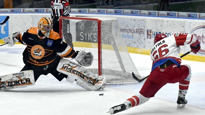 Zo zápasu Michalovce - Liptovský Mikuláš.