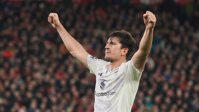 Harry Maguire sa teší z víťazstva