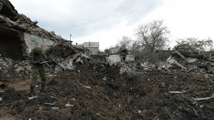 Útok Ukrajincov na ruské pozície.