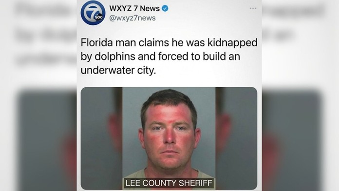 Vymyslená historka o mužovi, ktorého mali delfíny odviesť pod hladinu a prinútiť pracovať na podmorskom projekte