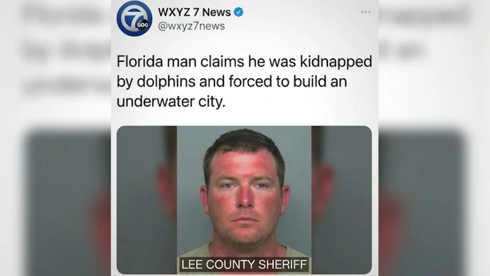 Vymyslená historka o mužovi, ktorého mali delfíny odviesť pod hladinu a prinútiť pracovať na podmorskom projekte